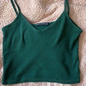 brandy melville green tank top